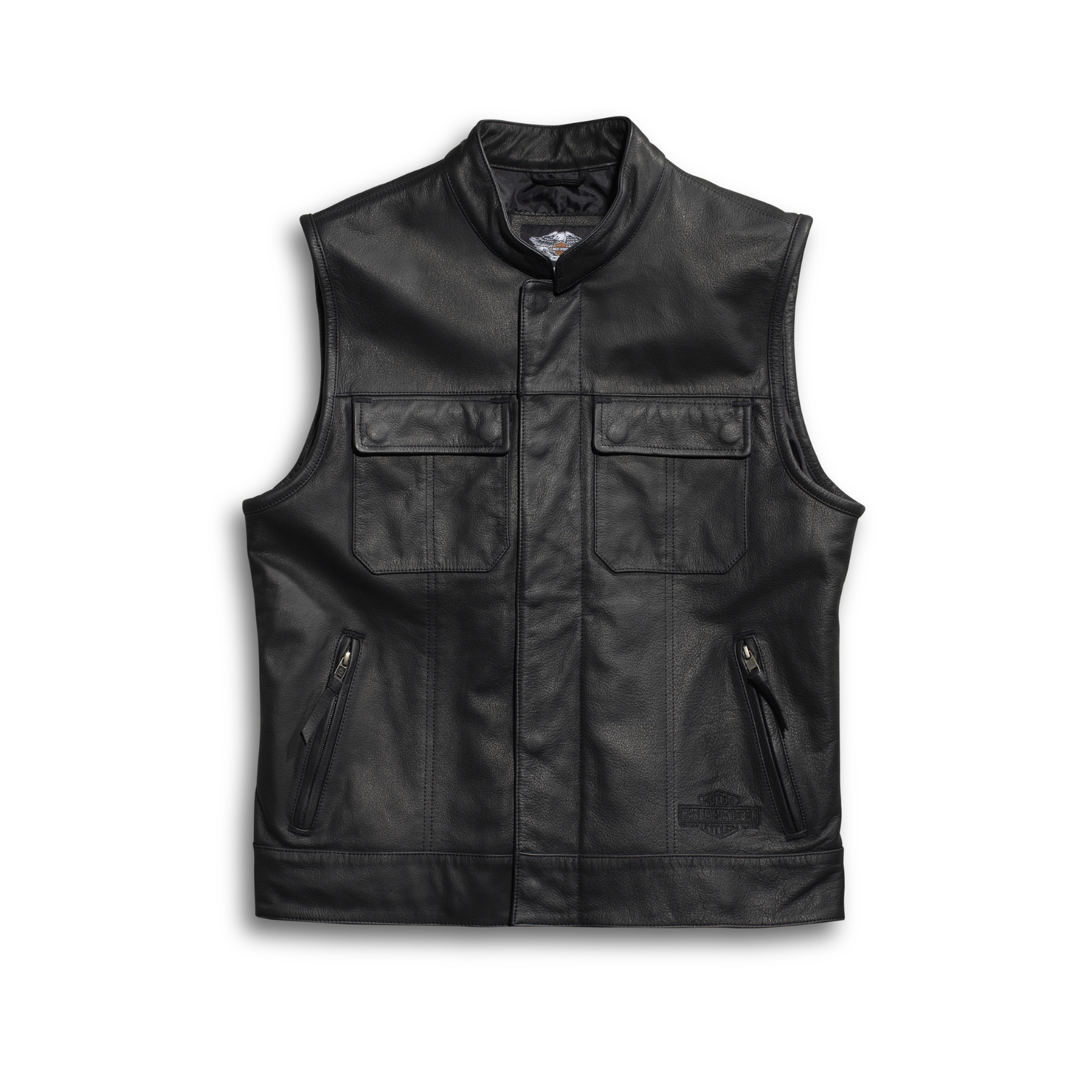 Harley-Davidson - Gilet in Pelle Foster da Uomo - 9809-15VM