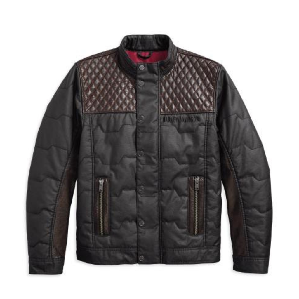 Harley-Davidson - Giacca di Pelle Trapuntata Accent - 97441-18VM