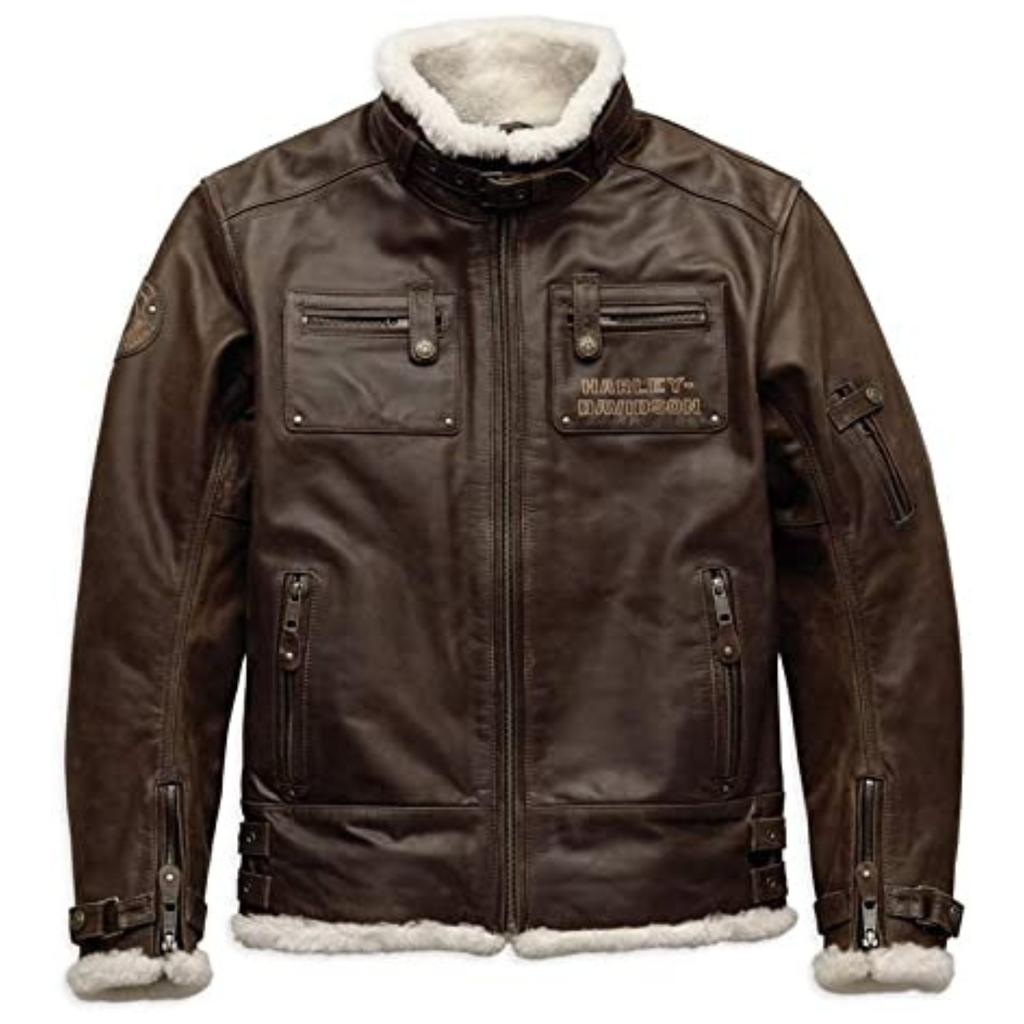 Hrley-Davidson - Giacca di Pelle Haxem Slim Fit - 97025-29EM