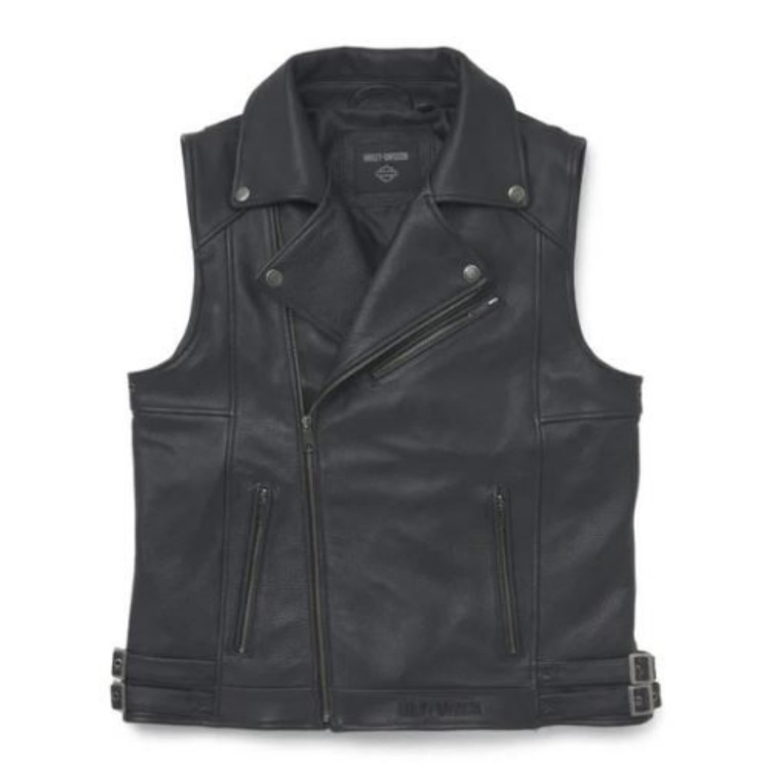 Harley-Davidson - Gilet smanicato in Pelle Layton da Uomo - 97020-22VM
