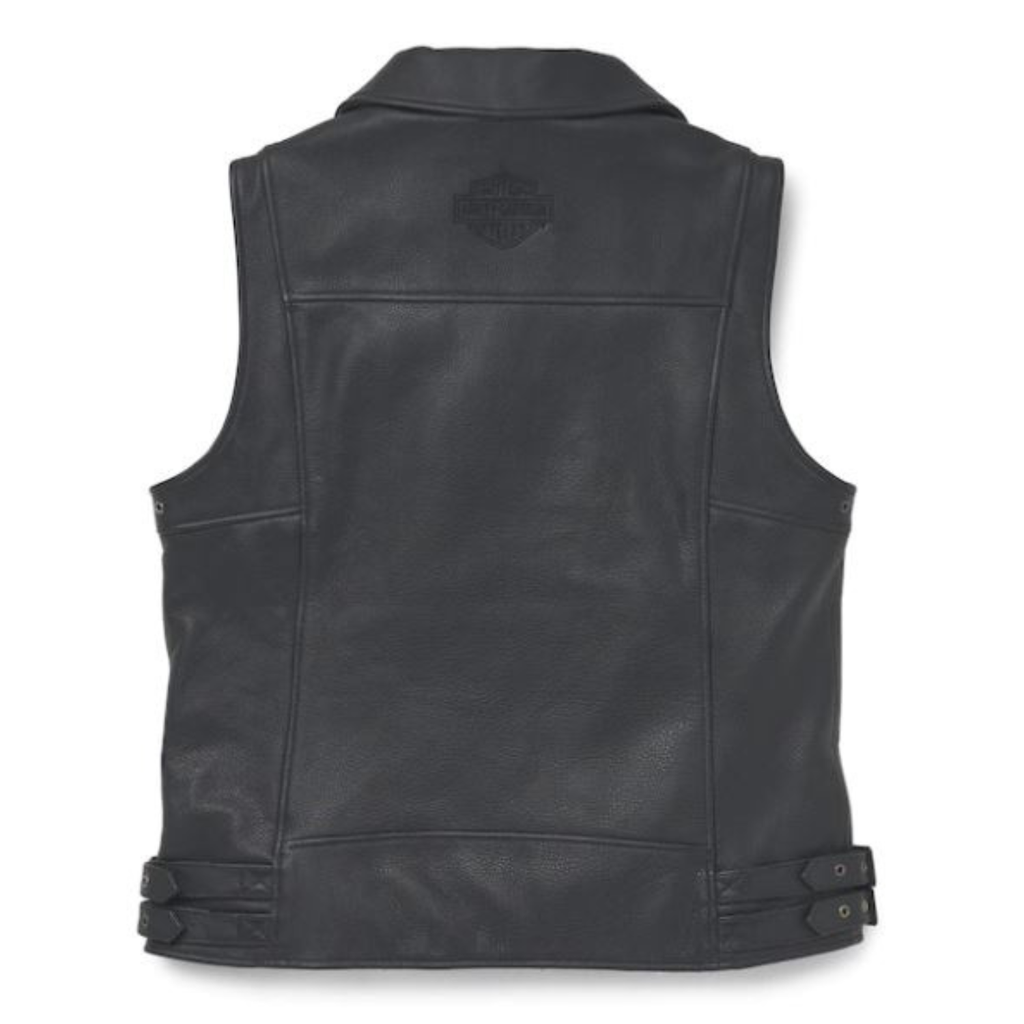 Harley-Davidson - Gilet smanicato in Pelle Layton da Uomo - 97020-22VM
