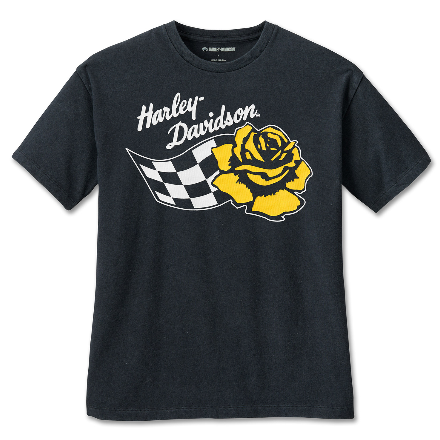 Harley-Davidson  T-Shirt Yellow Racer Rose da Donna - 96484-24VW